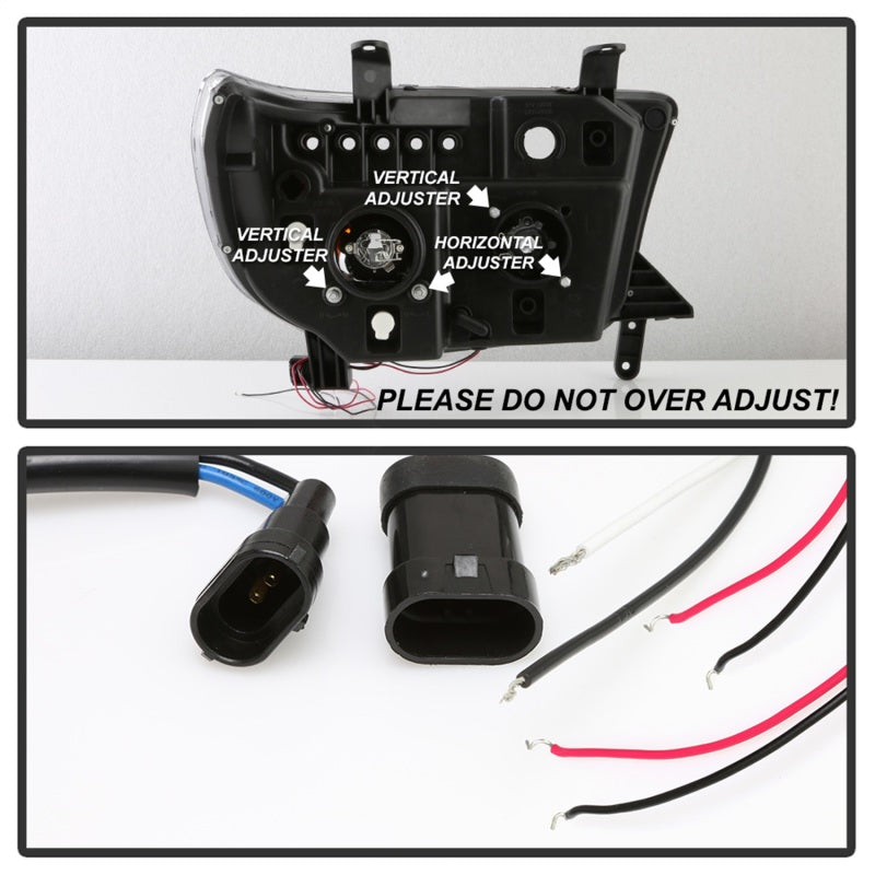 Spyder Signature Toyota Tundra 07-13 / Sequoia 08-13 Projector Headlights - (PRO-YD-TTU07-HL-BKV2) SPYDER
