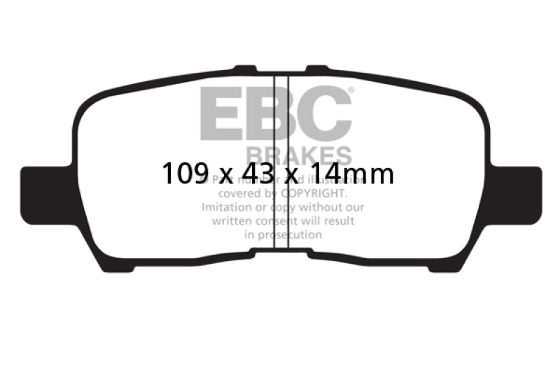 EBC YellowStuff Rear Brake Pads - DP41684R