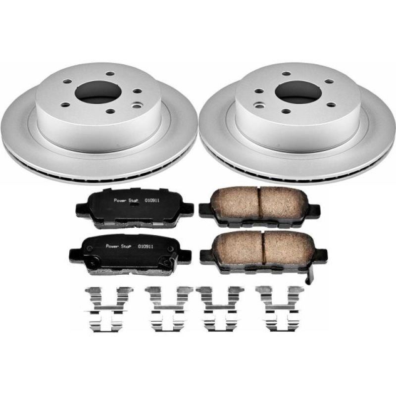 Power Stop 14-17 Nissan Juke Rear Z17 Evolution Geomet Coated Brake Kit PowerStop
