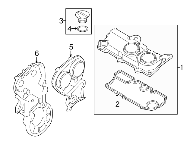 OEM Volvo Oil Trap Valve Rocker Cover  for 31316184 VOLVO XC70 S80 XC90 S90 V60