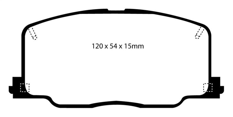 EBC RedStuff Front Brake Pads - DP3725C EBC