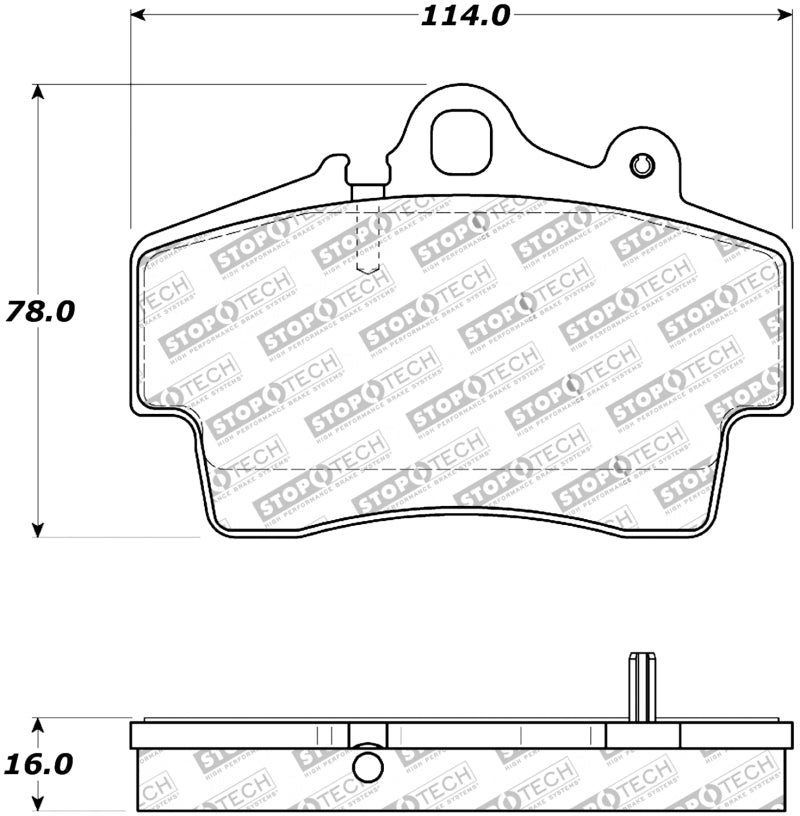 StopTech Premium Ceramic Brake Pads - 308.07370