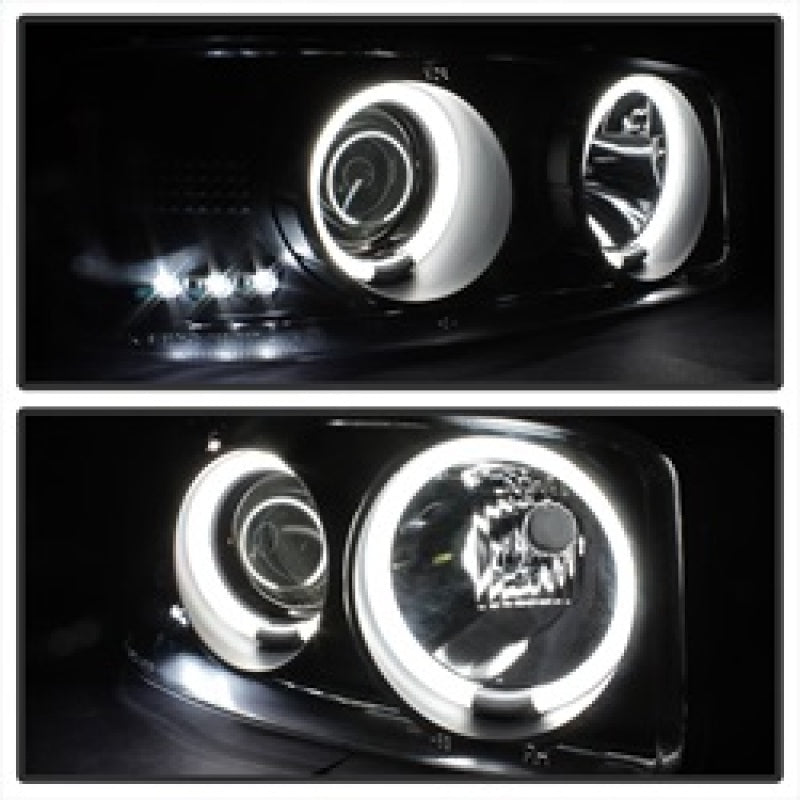 Spyder GMC Sierra 1500/2500 99-06 Projector Headlights CCFL Halo LED Blk Smke PRO-YD-CDE00-CCFL-BSM SPYDER