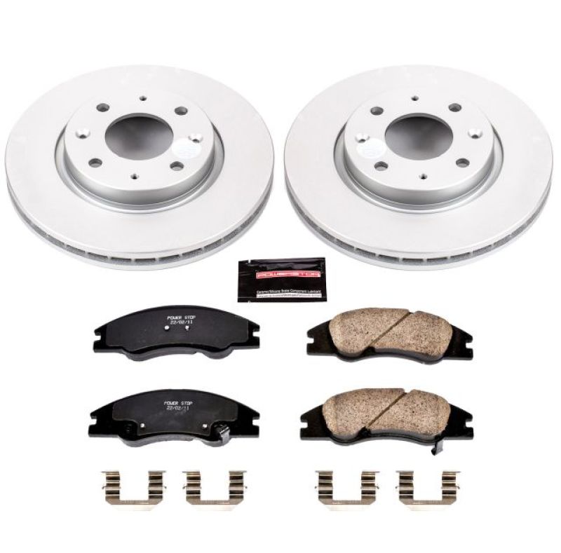 Power Stop 04-09 Kia Spectra Front Z17 Evolution Geomet Coated Brake Kit PowerStop