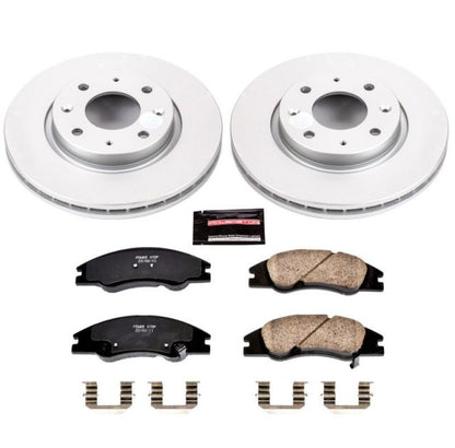 Power Stop 04-09 Kia Spectra Front Z17 Evolution Geomet Coated Brake Kit PowerStop