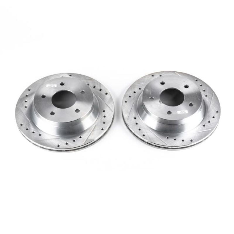 Power Stop 84-87 Chevrolet Corvette Front Evolution Drilled & Slotted Rotors - Pair PowerStop
