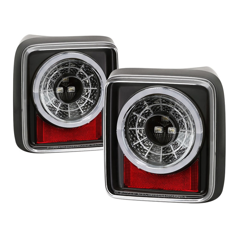 Spyder 19-20 Jeep Wrangler - Full LED Tail Lights - Seq Turn Signal - Black ALT-YD-JW19-SEQ-BK SPYDER