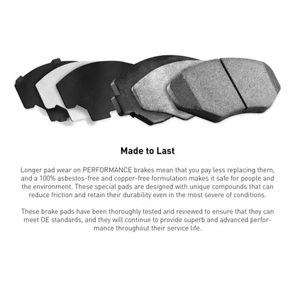 R1 15-23 Ford Mustang Rear Performance Sport Brake Pads
