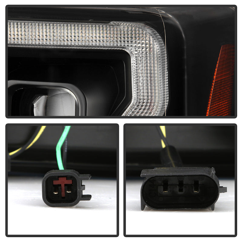 Spyder Ford F-250/F-350/F450 17-18 Full LED Headlights Chrome PRO-YD-FS17HALAP-SEQ-BK SPYDER