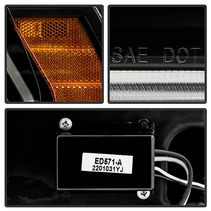 Spyder 19-22 Dodge Ram 2500/3500 (Halogen Model Only) Proj. Headlights (PRO-YD-DR19HDHALAP-SEQ-BK) SPYDER