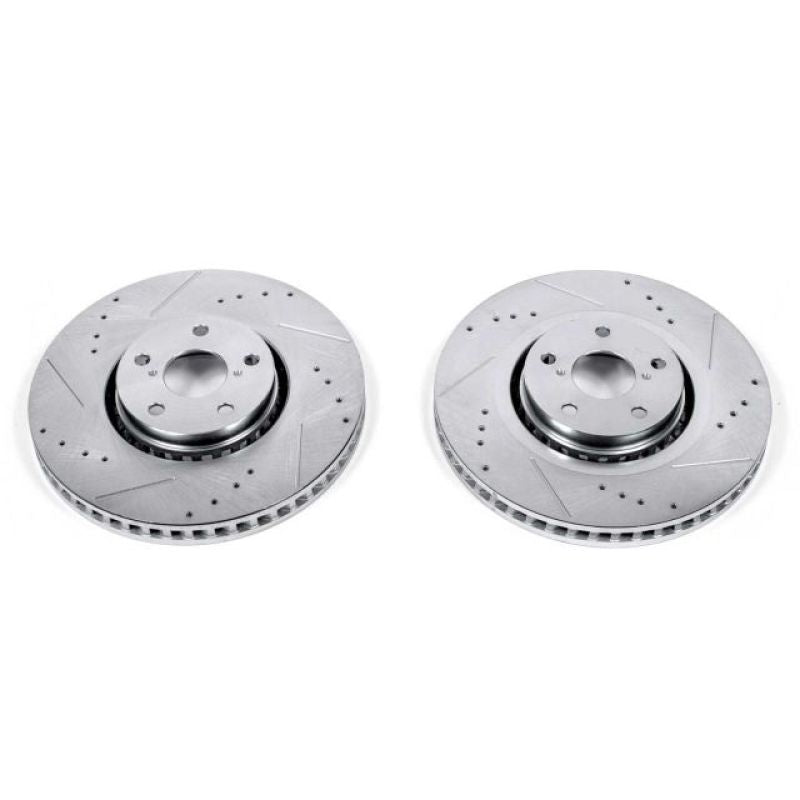 Power Stop 07-11 Lexus GS350 Front Evolution Drilled & Slotted Rotors - Pair PowerStop