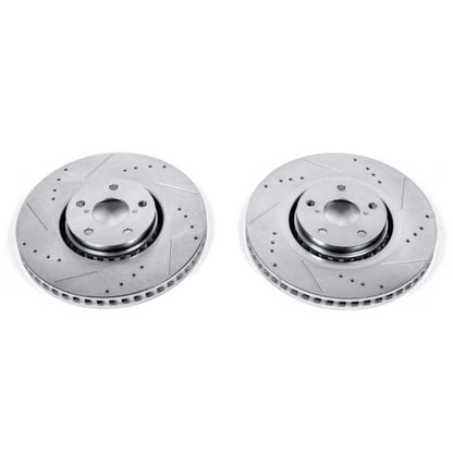 Power Stop 07-11 Lexus GS350 Front Evolution Drilled & Slotted Rotors - Pair PowerStop