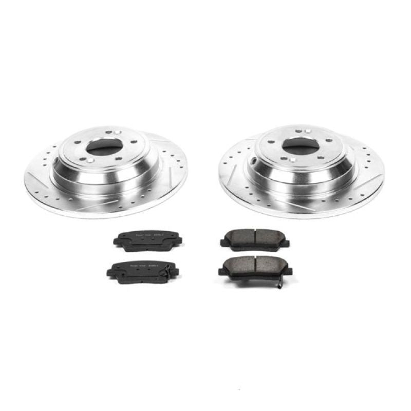 Power Stop 2009 Hyundai Genesis Rear Z23 Evolution Sport Brake Kit PowerStop