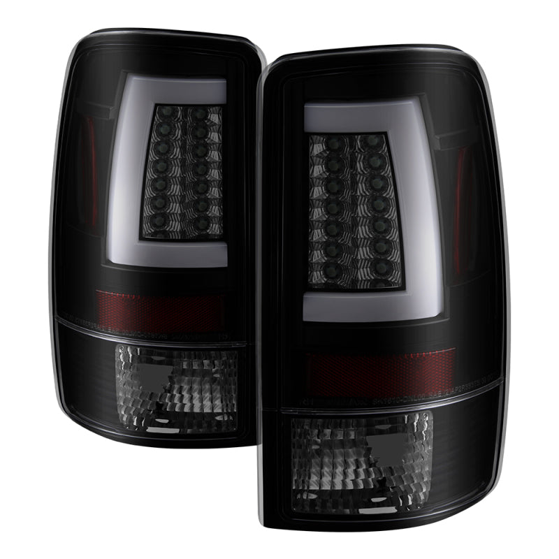 Spyder 00-06 GMC Yukon/Yukon XL V2 Light Bar LED Tail Lights - Blk Smoke (ALT-YD-CD00V2-LBLED-BSM) SPYDER