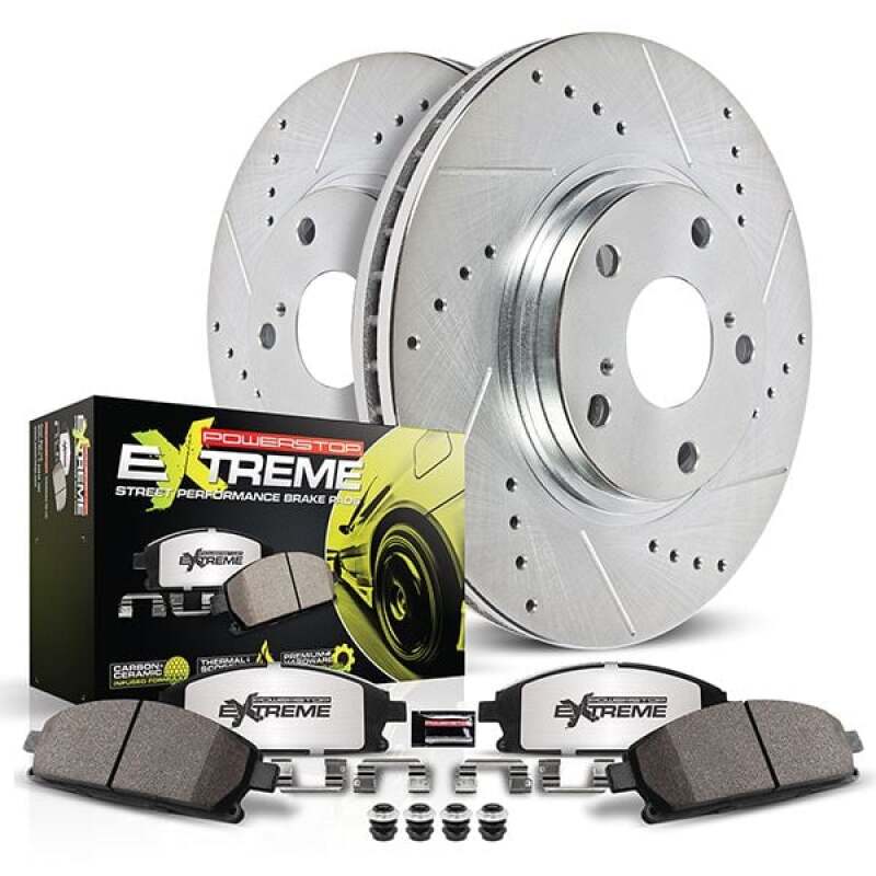 Power Stop 21-23 Ford Mustang Mach-E Front Z26 Street Brake Kit PowerStop