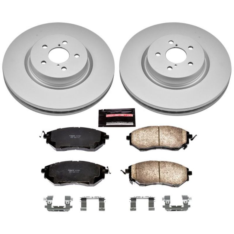 Power Stop 14-18 Subaru Forester Front Z17 Evolution Geomet Coated Brake Kit PowerStop