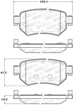 Load image into Gallery viewer, StopTech Premium Ceramic Rear Brake Pads - 308.18740