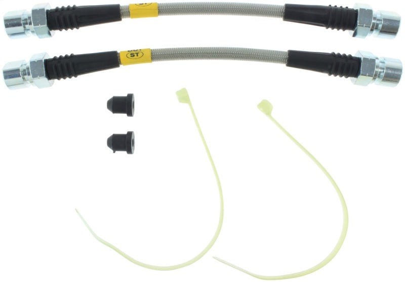 StopTech 92-95 Porsche 968 Exc Sport Brake Package Rear Stainless Steel Brake Line Kit Stoptech