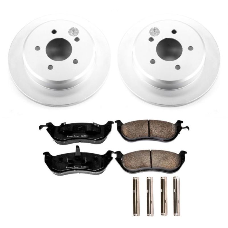 Power Stop 96-02 Ford Crown Victoria Rear Z17 Evolution Geomet Coated Brake Kit PowerStop