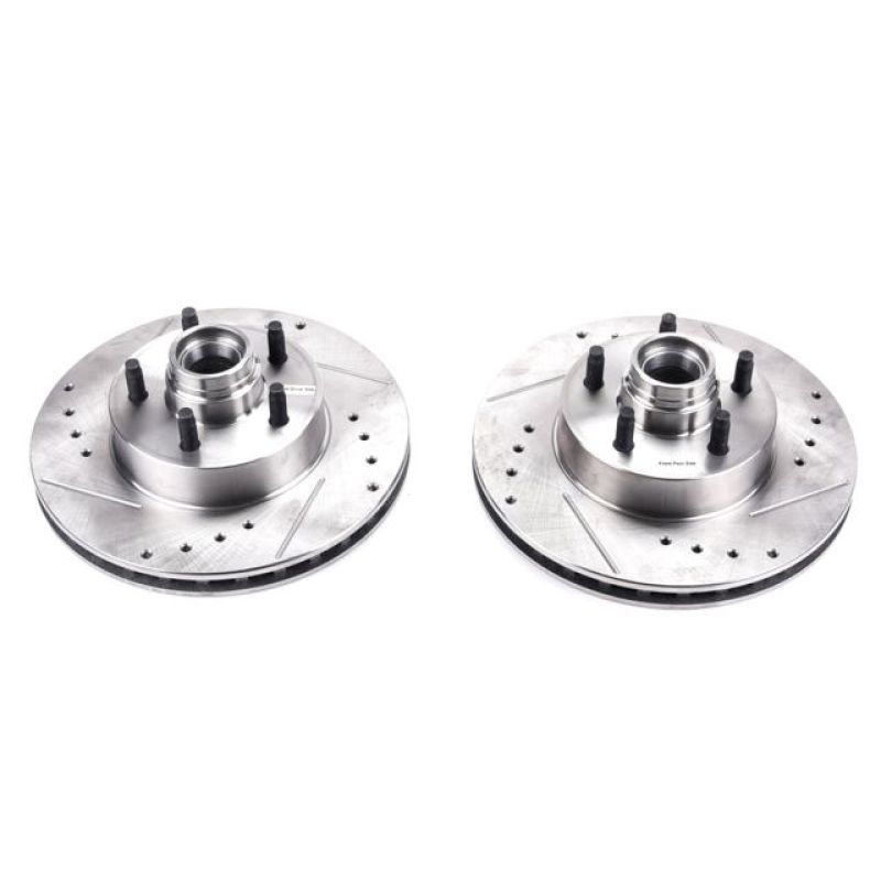 Power Stop 10-11 Ford Ranger Front Evolution Drilled & Slotted Rotors - Pair PowerStop