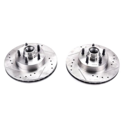 Power Stop 10-11 Ford Ranger Front Evolution Drilled & Slotted Rotors - Pair PowerStop