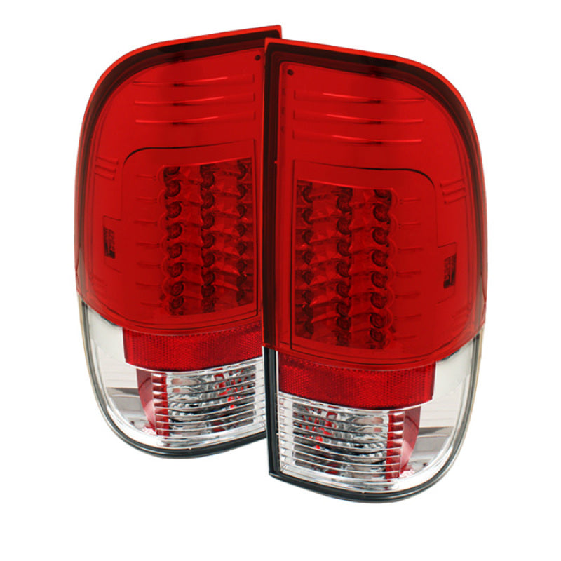 Spyder Ford Super Duty 08-15 Version 2 LED Tail Lights Red Clear ALT-YD-FS07-LED-G2-RC SPYDER