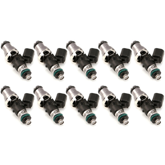 Injector Dynamics 1340cc Injectors 48mm Length - 14mm Gold Top - 14mm Lower O-Ring (Set of 10) - 1300.48.14.14V.10