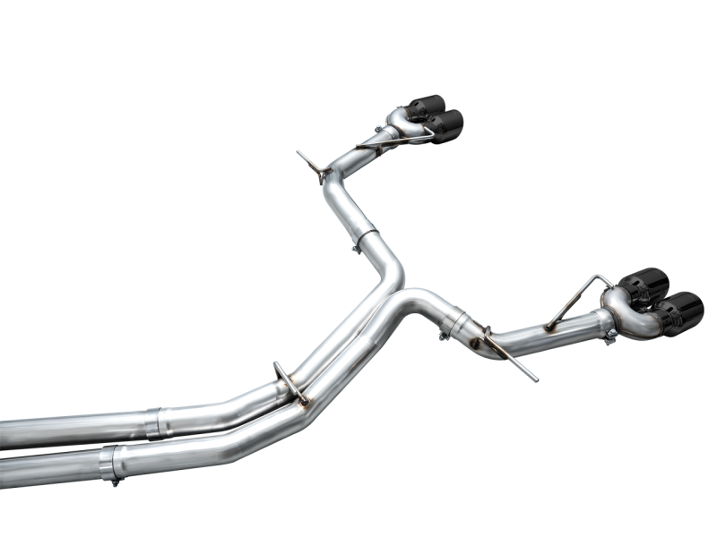 AWE Tuning 19-23 Audi C8 S6/S7 2.9T V6 AWD Track Edition Exhaust - Diamond Black Tips AWE Tuning