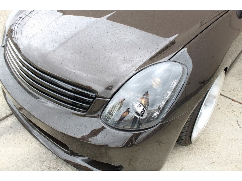 Spyder Infiniti G35 03-04 4DR Projector Halogen - LED Halo DRL Blk High H4 PRO-YD-IG35034D-DRL-BK SPYDER