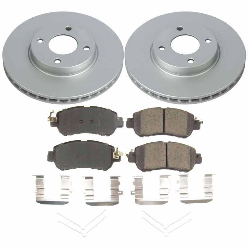 Power Stop 18-19 Nissan Kicks Front Z17 Evolution Geomet Coated Brake Kit PowerStop