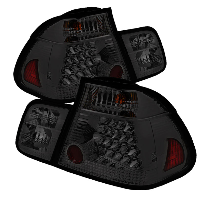 Spyder BMW E46 3-Series 02-05 4Dr Tail Lights Smke ALT-YD-BE4602-4D-LED-SM SPYDER