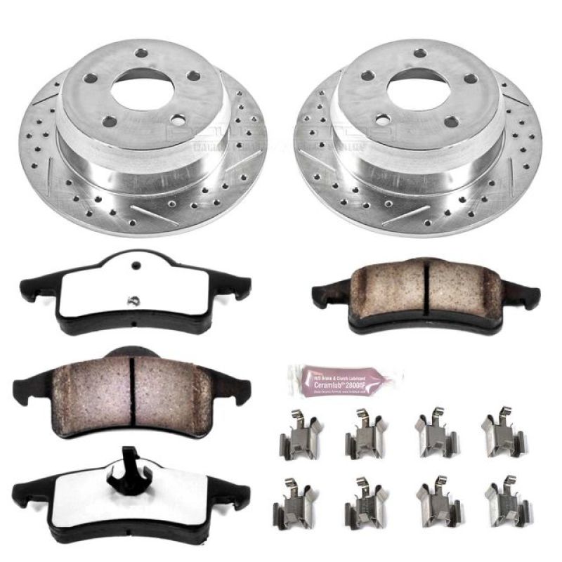 Power Stop 99-04 Jeep Grand Cherokee Rear Z36 Truck & Tow Brake Kit PowerStop