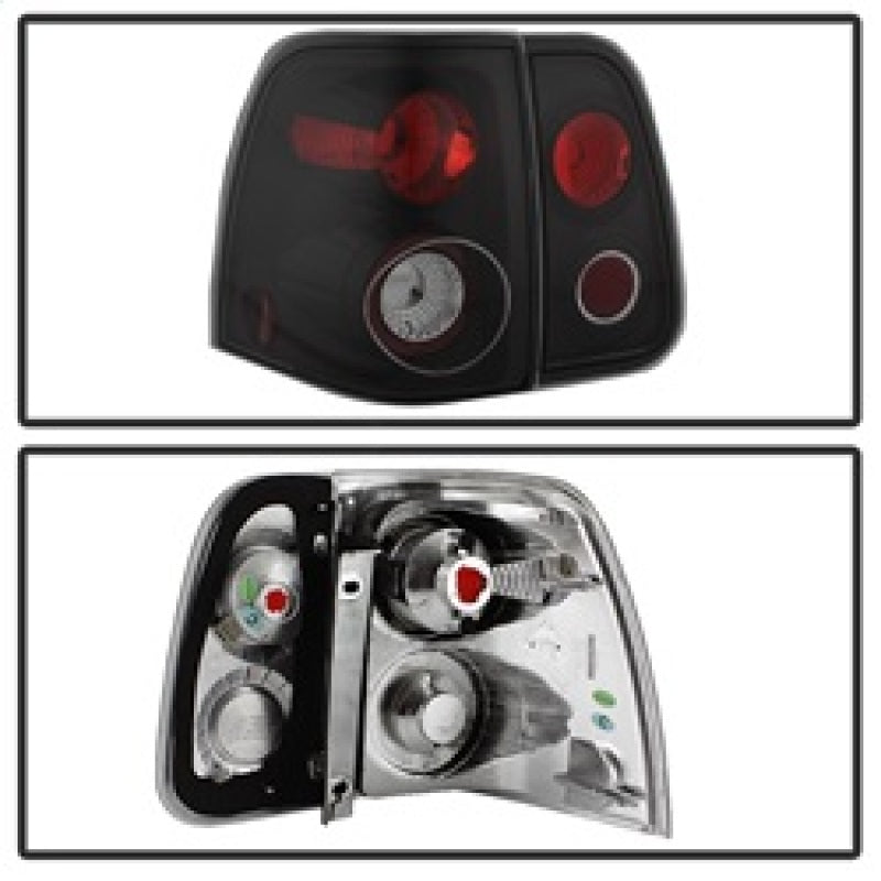 Spyder Lincoln Navigator 03-06 Euro Style Tail Lights Black ALT-YD-LN03-BK SPYDER