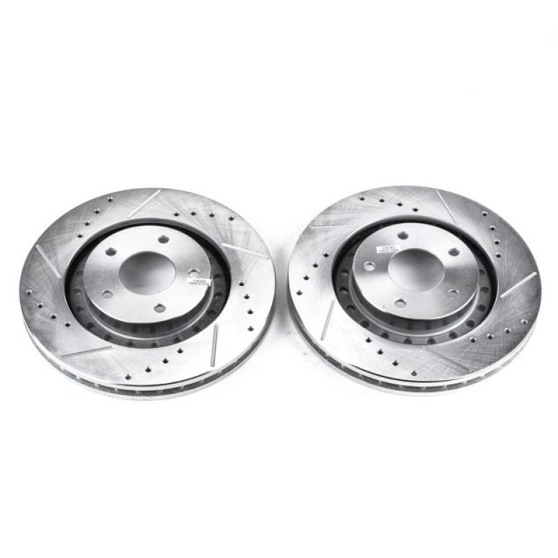 Power Stop 94-96 Dodge Stealth Front Evolution Drilled & Slotted Rotors - Pair PowerStop