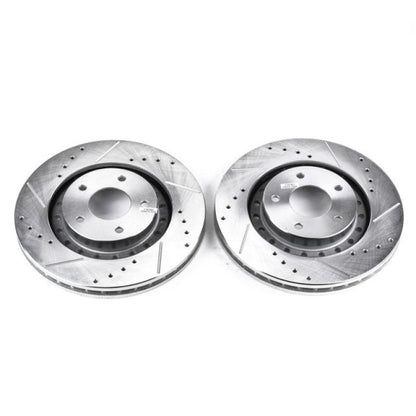 Power Stop 94-96 Dodge Stealth Front Evolution Drilled & Slotted Rotors - Pair PowerStop