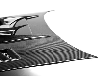 Seibon CW-style carbon fiber hood for 1998-2001 Subaru Impreza - HD9801SBIMP-CW