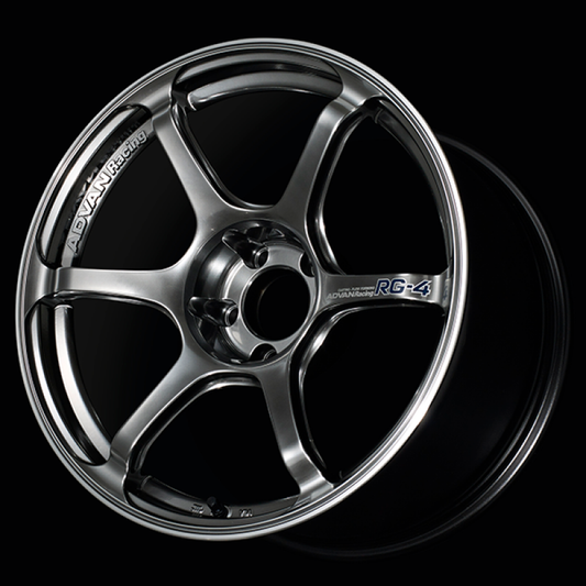 ADVAN Racing RG-4 17x9 +63 5x114.3 Wheel - Hyper Black & Ring - YA47I63EHBR