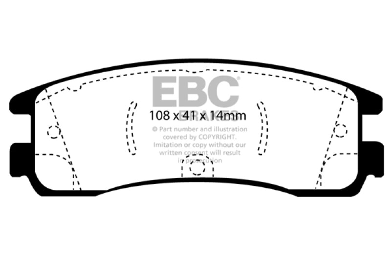 EBC RedStuff Rear Brake Pads - DP31122C