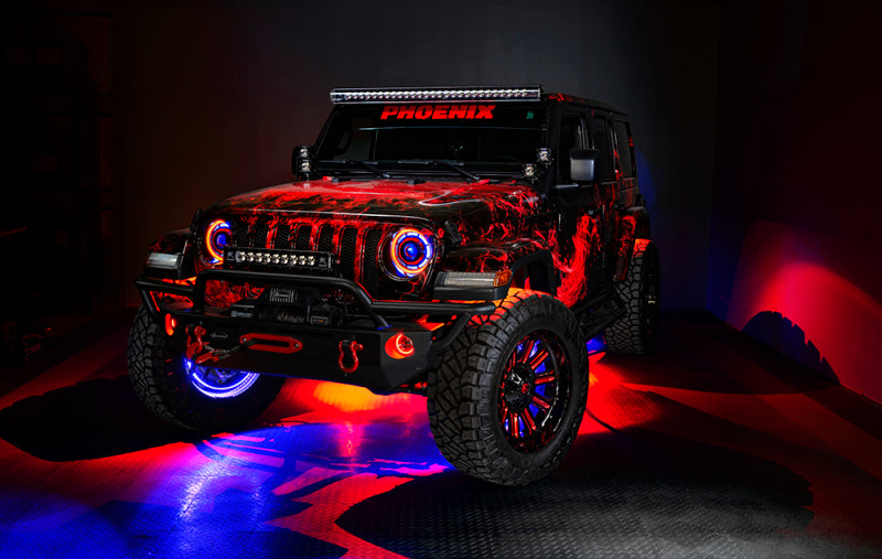 Oracle Jeep Wrangler JK/JL/JT High Performance W LED Fog Lights - ColorSHIFT w/o Controller ORACLE Lighting