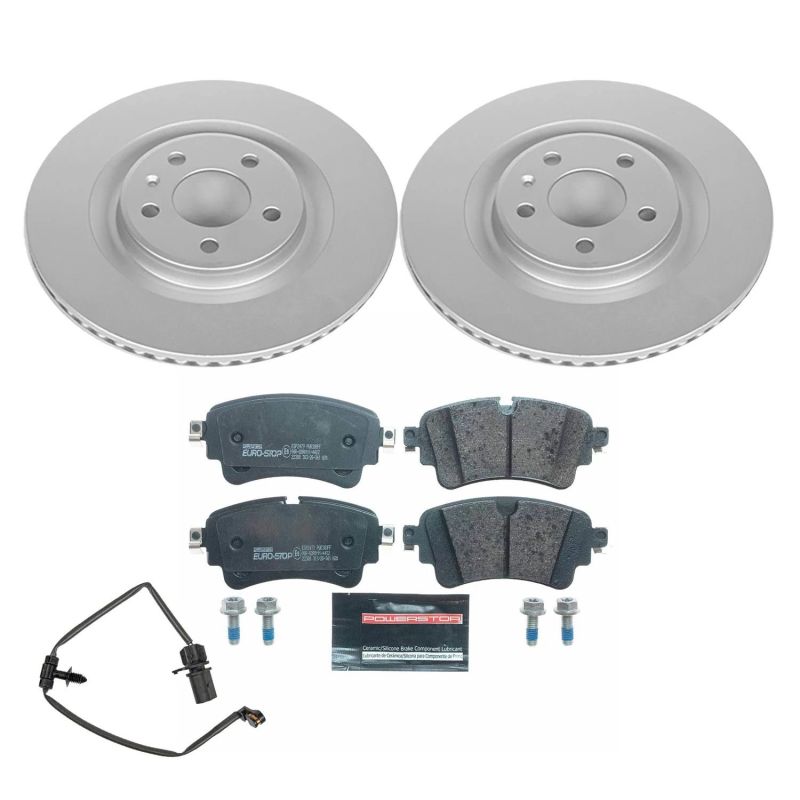 Power Stop 17-19 Audi A4 Rear Euro-Stop Brake Kit PowerStop