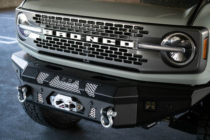 DV8 Offroad 2021+ Ford Bronco Front Bumper Winch Capable w/ Optional Bull Bar/Aux Light Opening DV8 Offroad