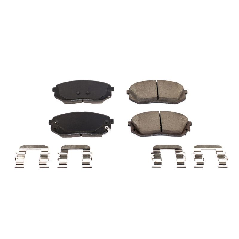 Power Stop 2018 Hyundai Elantra GT Front Z17 Evolution Ceramic Brake Pads w/Hardware PowerStop