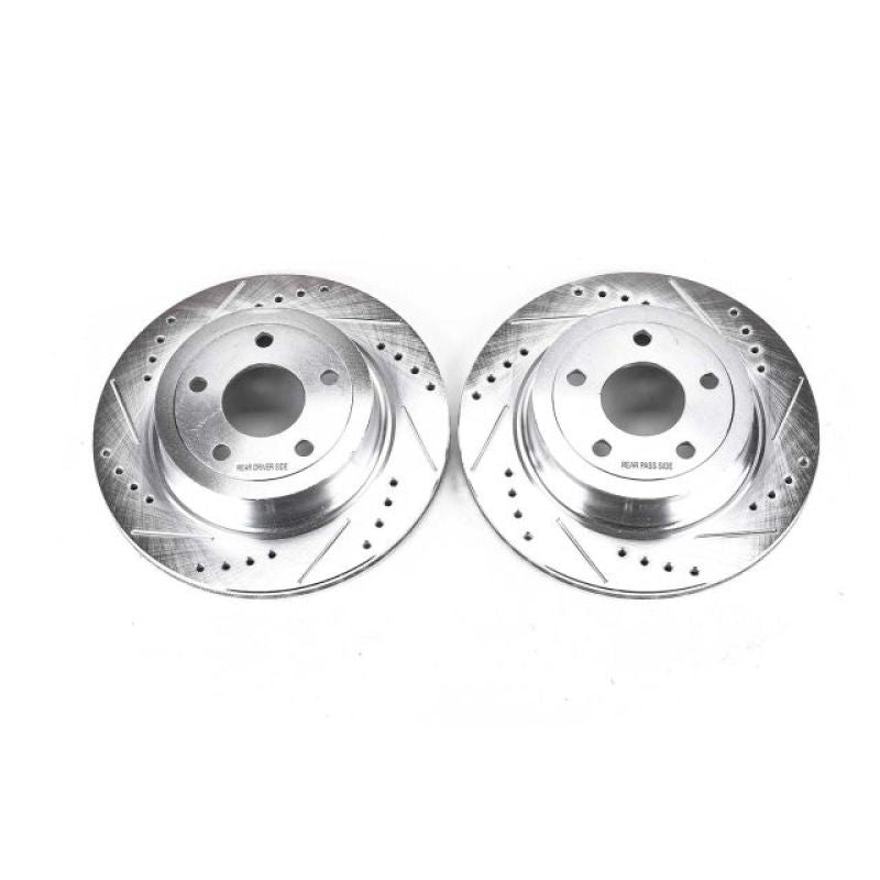Power Stop 09-10 Chevrolet Cobalt Rear Evolution Drilled & Slotted Rotors - Pair PowerStop