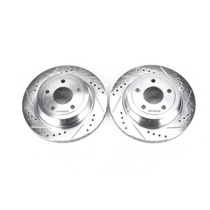 Power Stop 09-10 Chevrolet Cobalt Rear Evolution Drilled & Slotted Rotors - Pair PowerStop