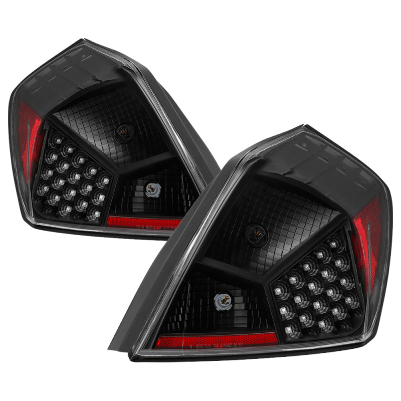 xTune Nissan Altima 07-12 Sedan LED Tail Lights - Black ALT-JH-NA07-4D-LED-BK SPYDER