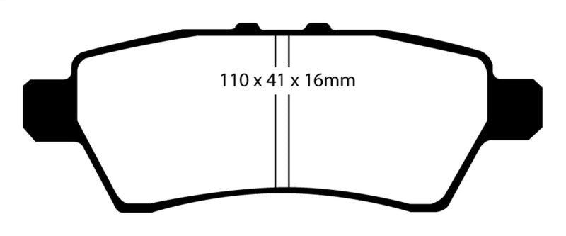 EBC GreenStuff Rear Brake Pads - DP61748 EBC