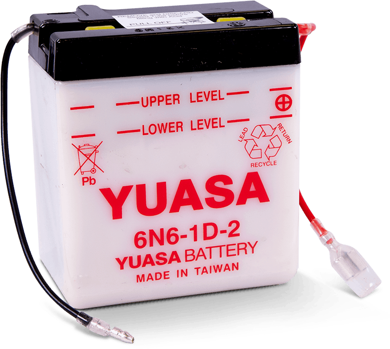 Yuasa 6N6-1D-2 Conventional 6 Volt Battery Yuasa Battery