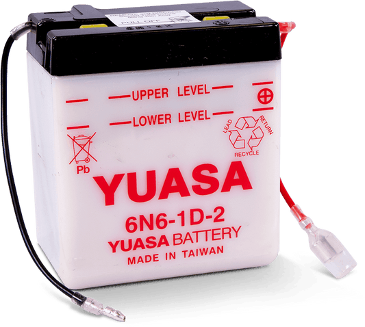 Yuasa 6N6-1D-2 Conventional 6 Volt Battery Yuasa Battery