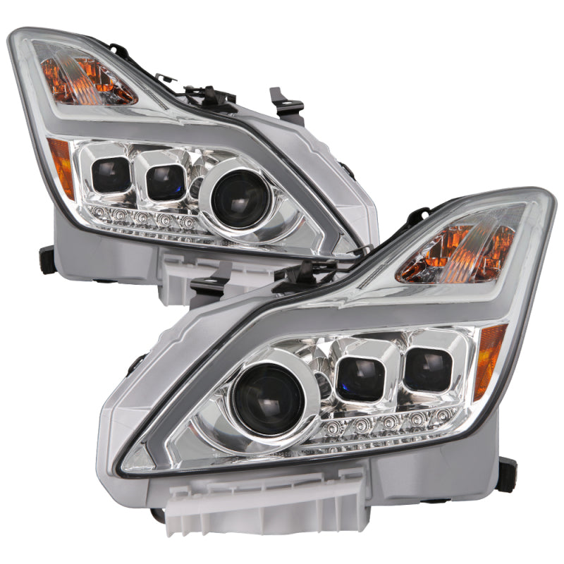 xTune Infiniti G37 Coupe 08-15 Projector Headlights w/ Turn Signal - Chrome PRO-JH-IG3708-2D-LB-C SPYDER