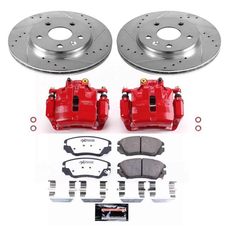 Power Stop 11-16 Buick LaCrosse Front Z26 Street Warrior Brake Kit w/Calipers PowerStop